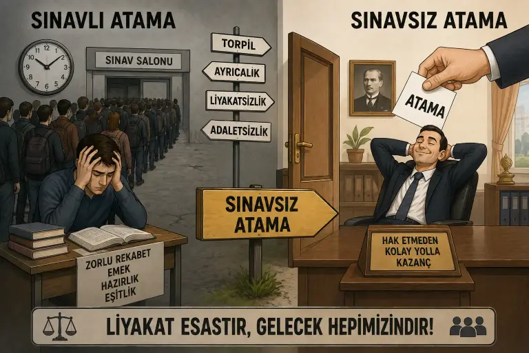 Kamu vicdanını yaralayan sınavsız atamalara acilen çözüm üretilmeli
